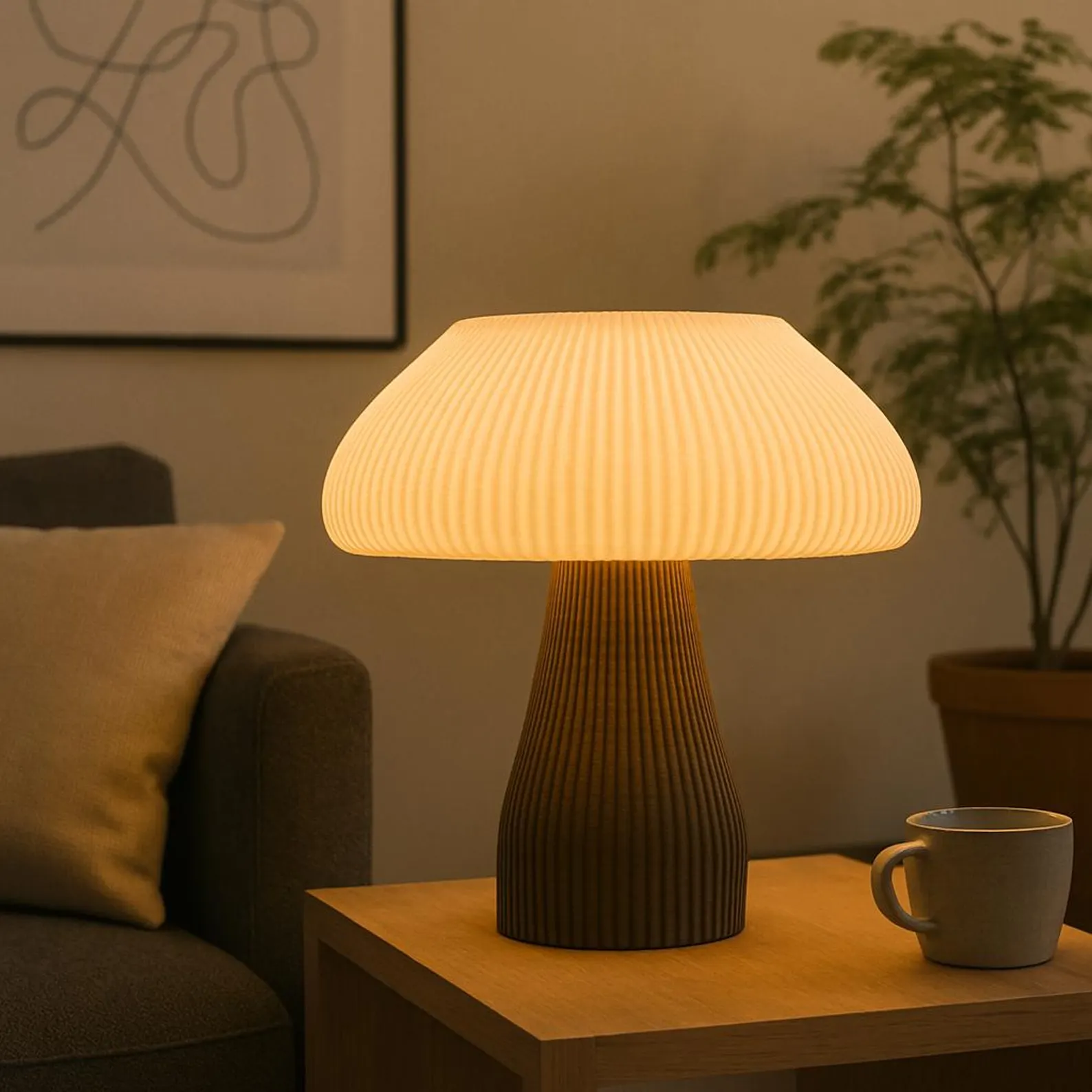 Mushroom Table Lamp