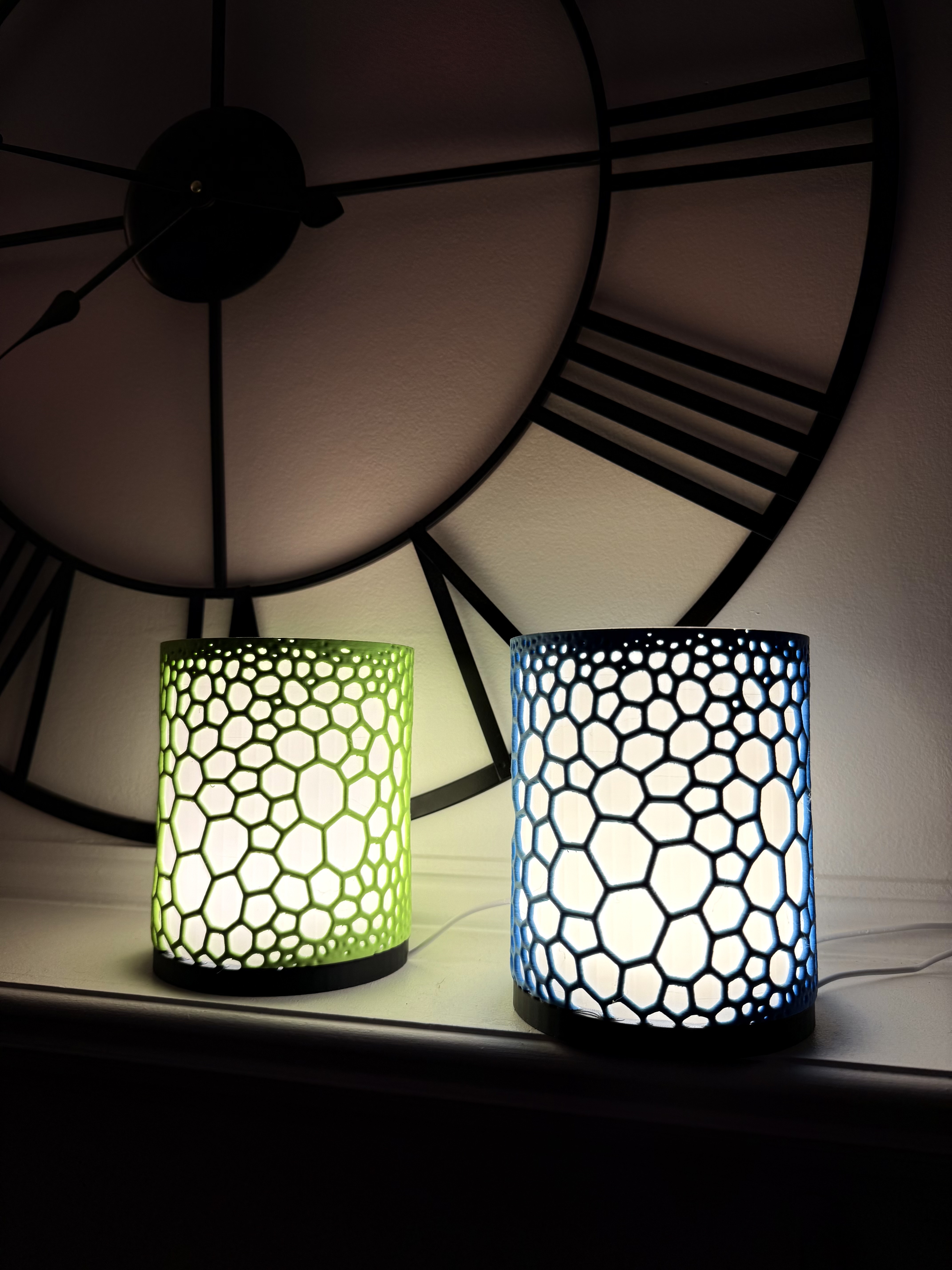 Hexagon Pattern LED Table Lamps