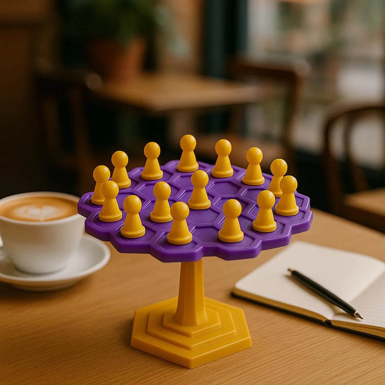 Balancing Pawns Family Board Game