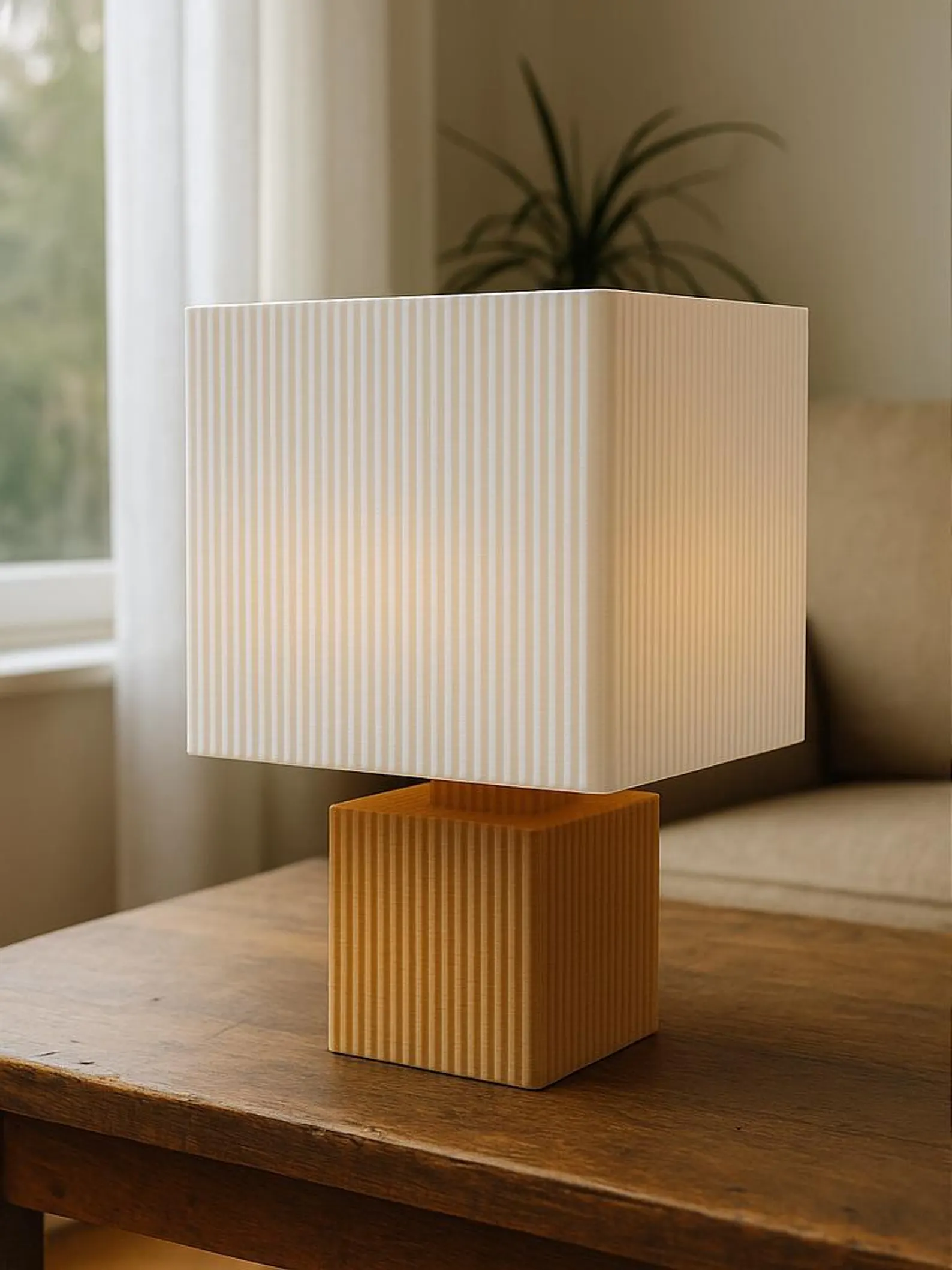 Hinoki Marble Textured Lamp
