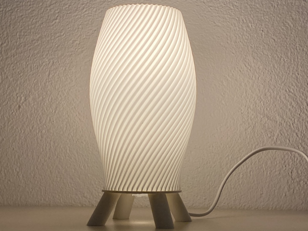 Modern Swirl Table Lamp