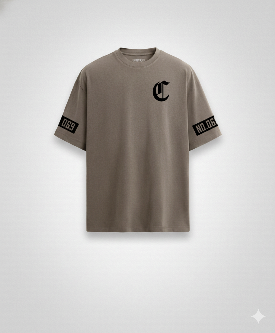Playera Oversize Taupe