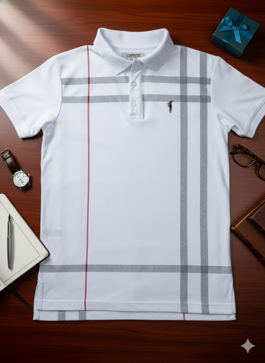 Camiseta polo blanca XXL