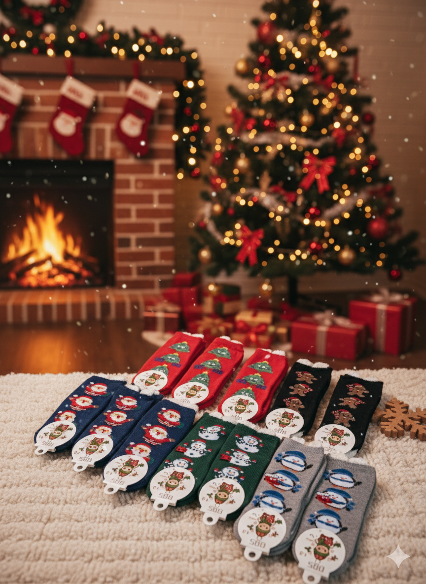 Calcetines navideños Niño 4 a 7 años