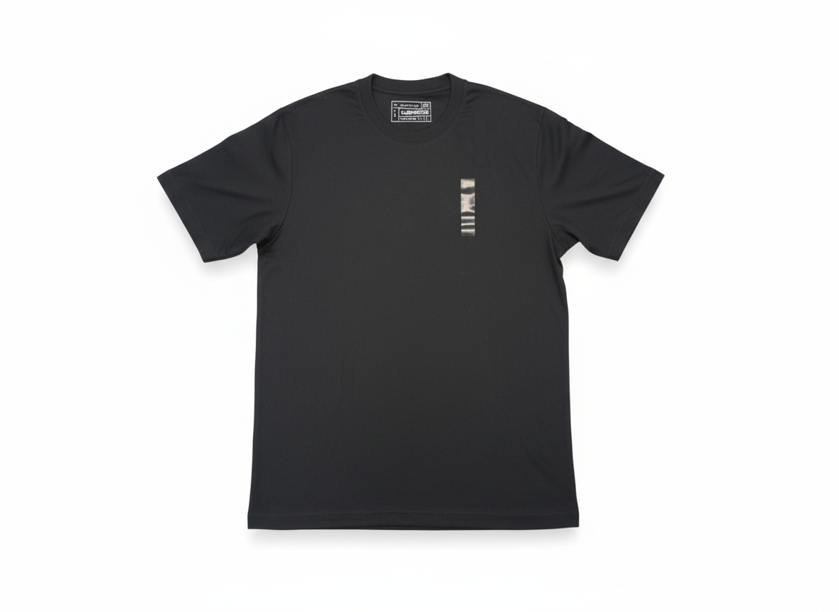 Playera Negra Estampada