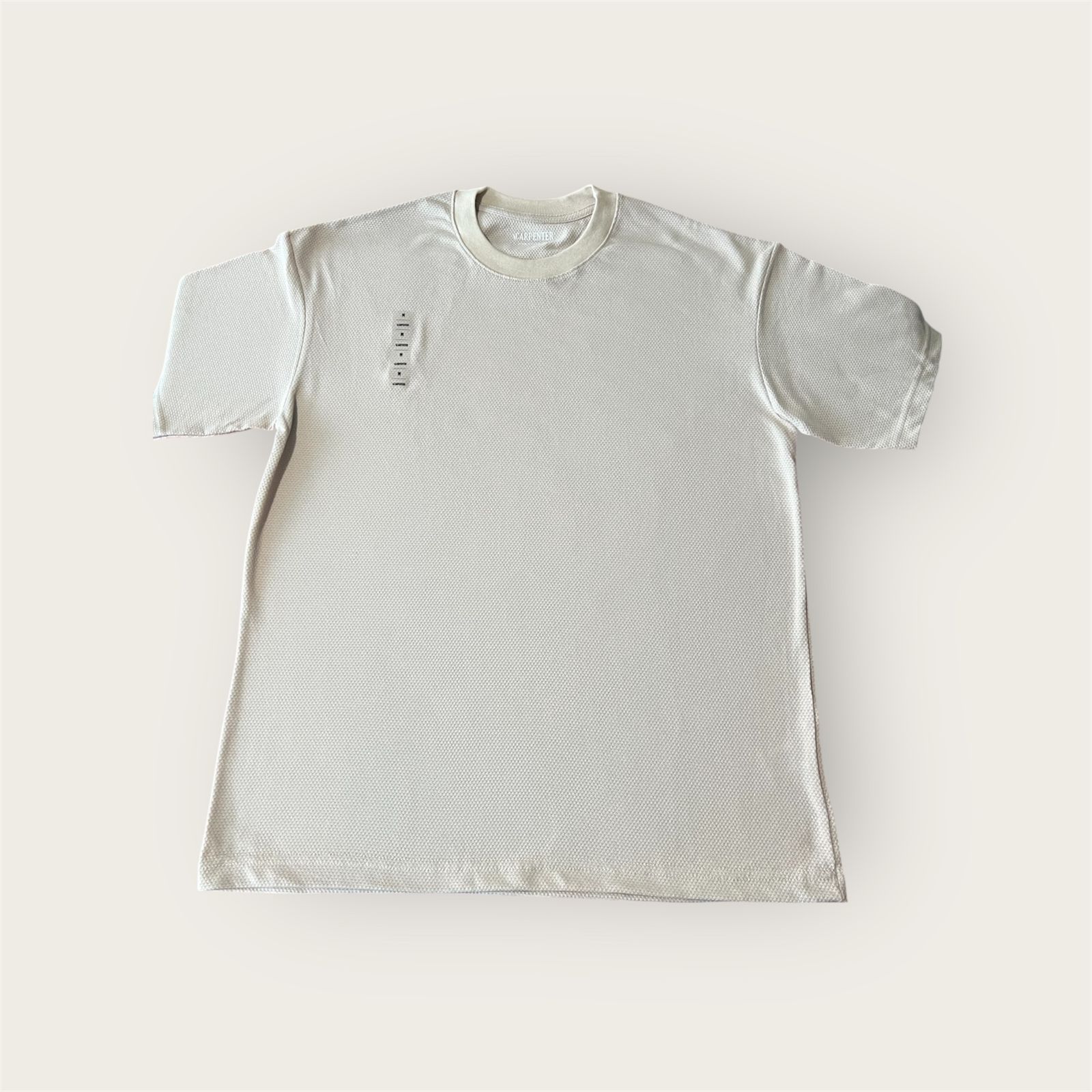 Playera Oversize textura color Arena