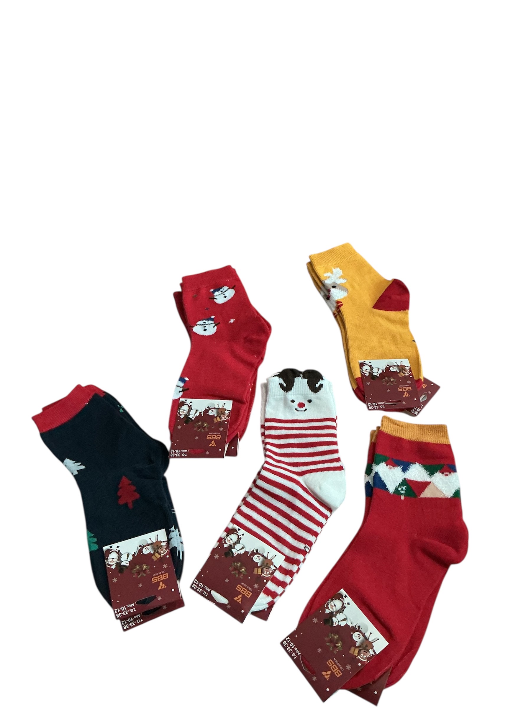 Calcetines navideños Unisex 9 a 15 años
