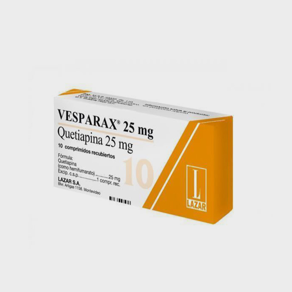 Vesparax 25 mg Quetiapine