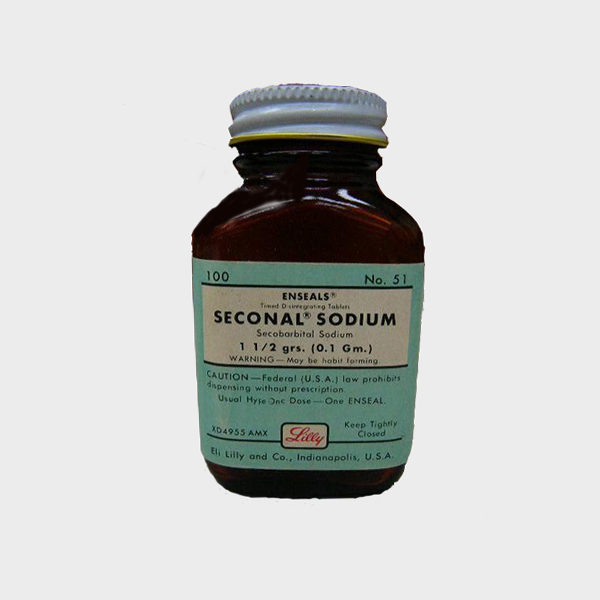 Seconal Sodium Medicine Bottle