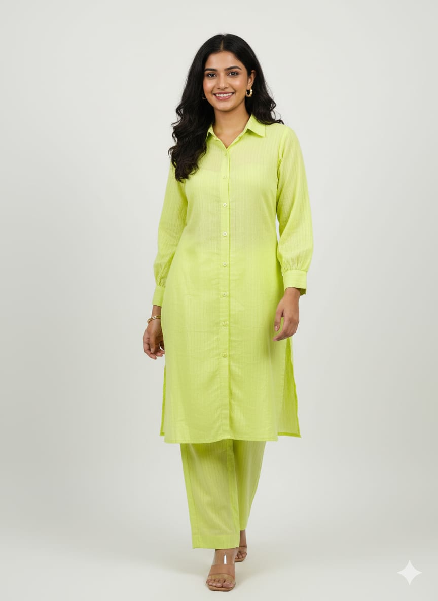 Lime Green Kurta Set