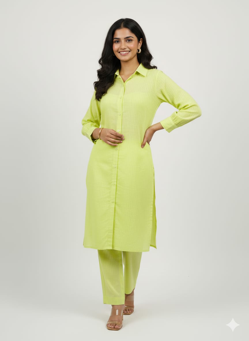 Lime Green Kurta Set