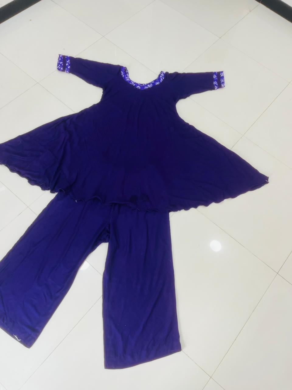 Elegant Purple Kurta Set