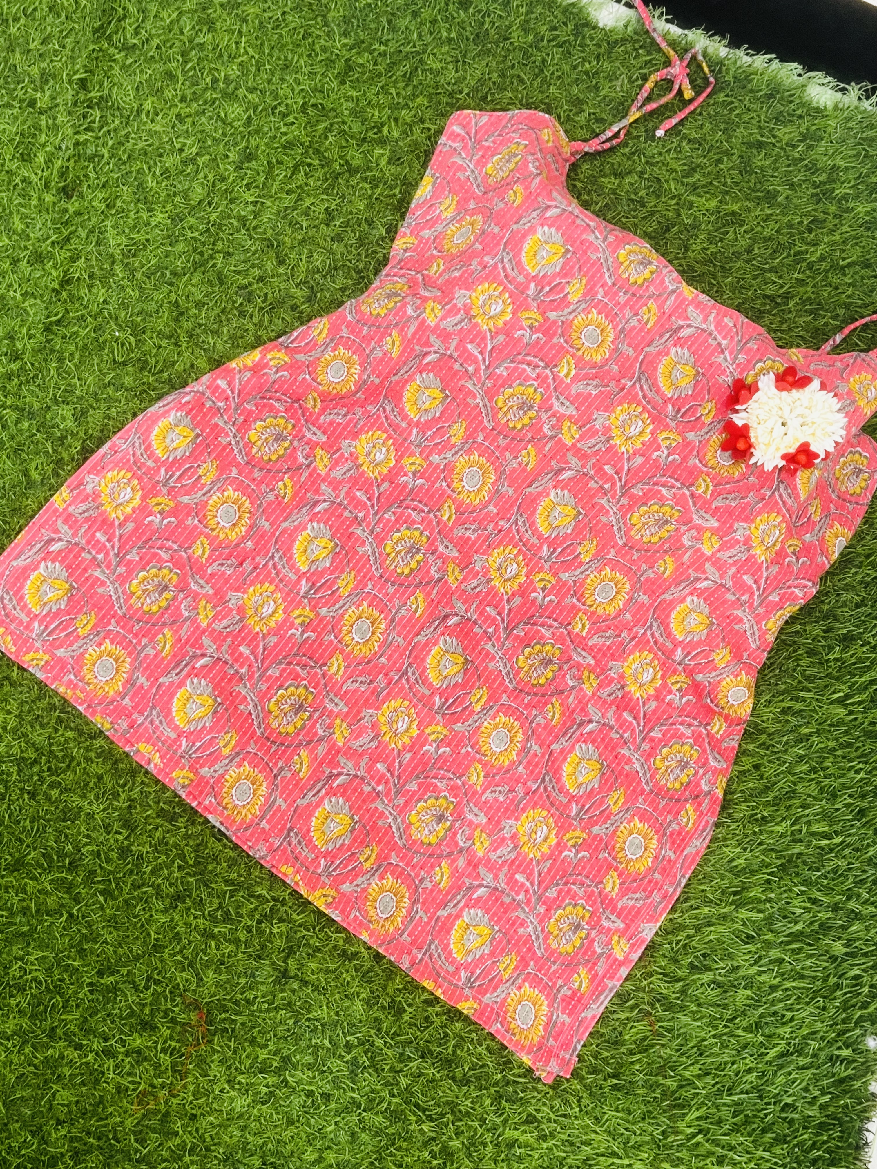 Floral Pink Trendy kurti For Women