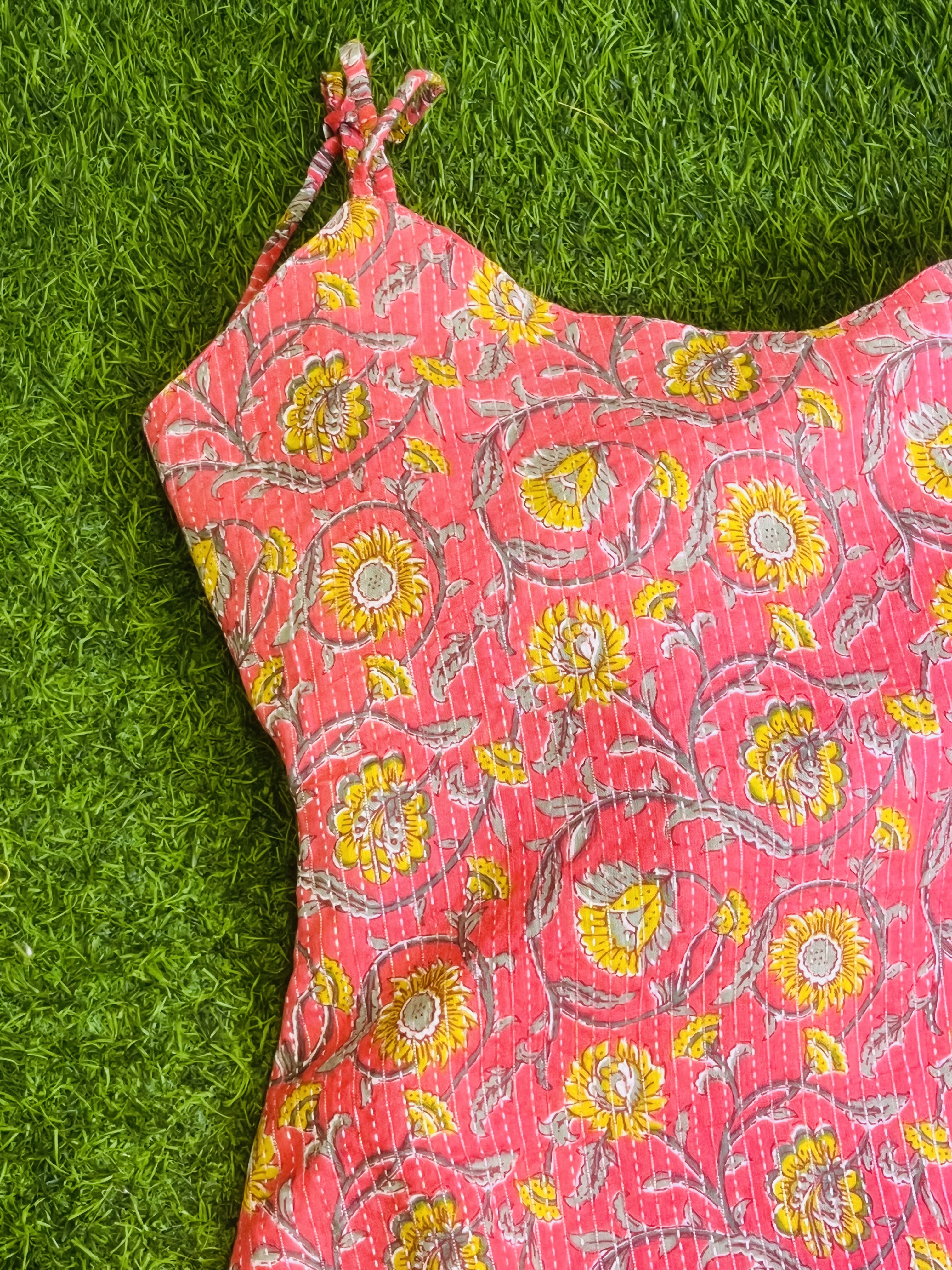 Floral Pink Trendy kurti For Women