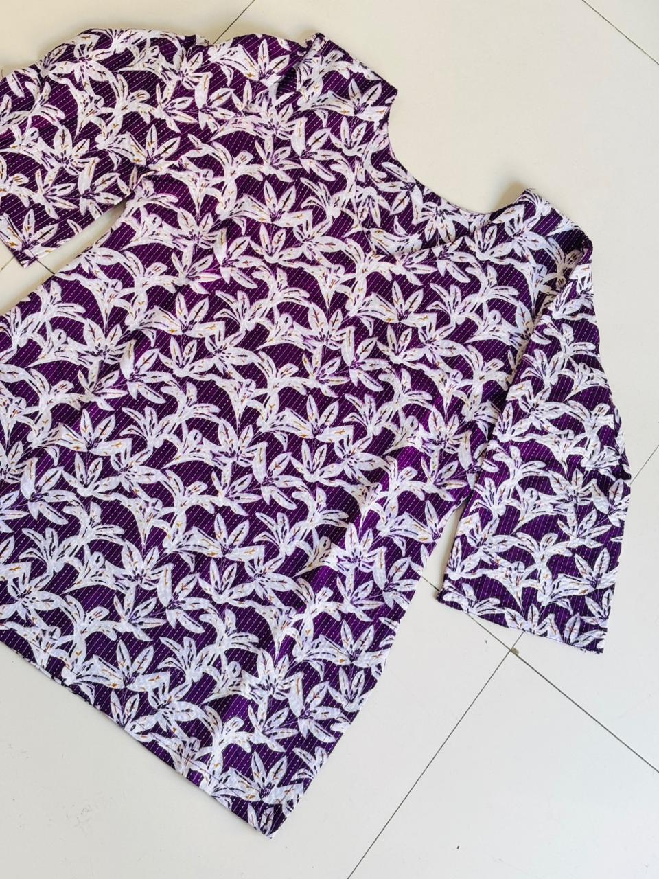 Floral Print Cotton Kurti