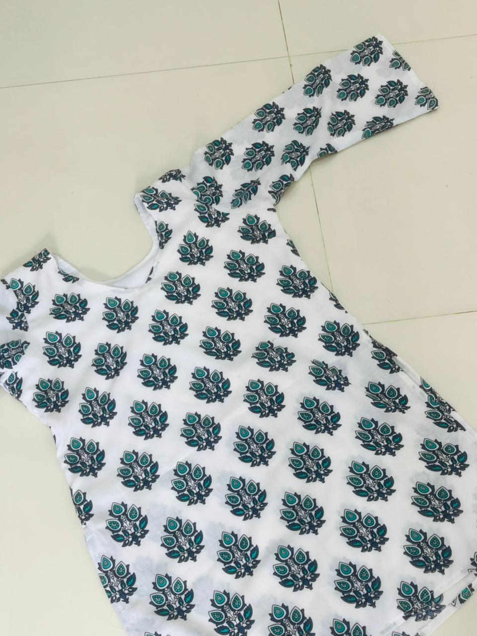 Printed cotton kurti
