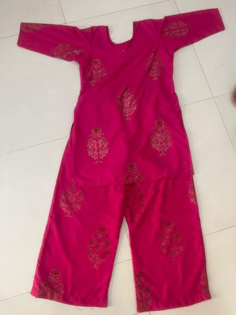 Pink Embroidered Kurta Set