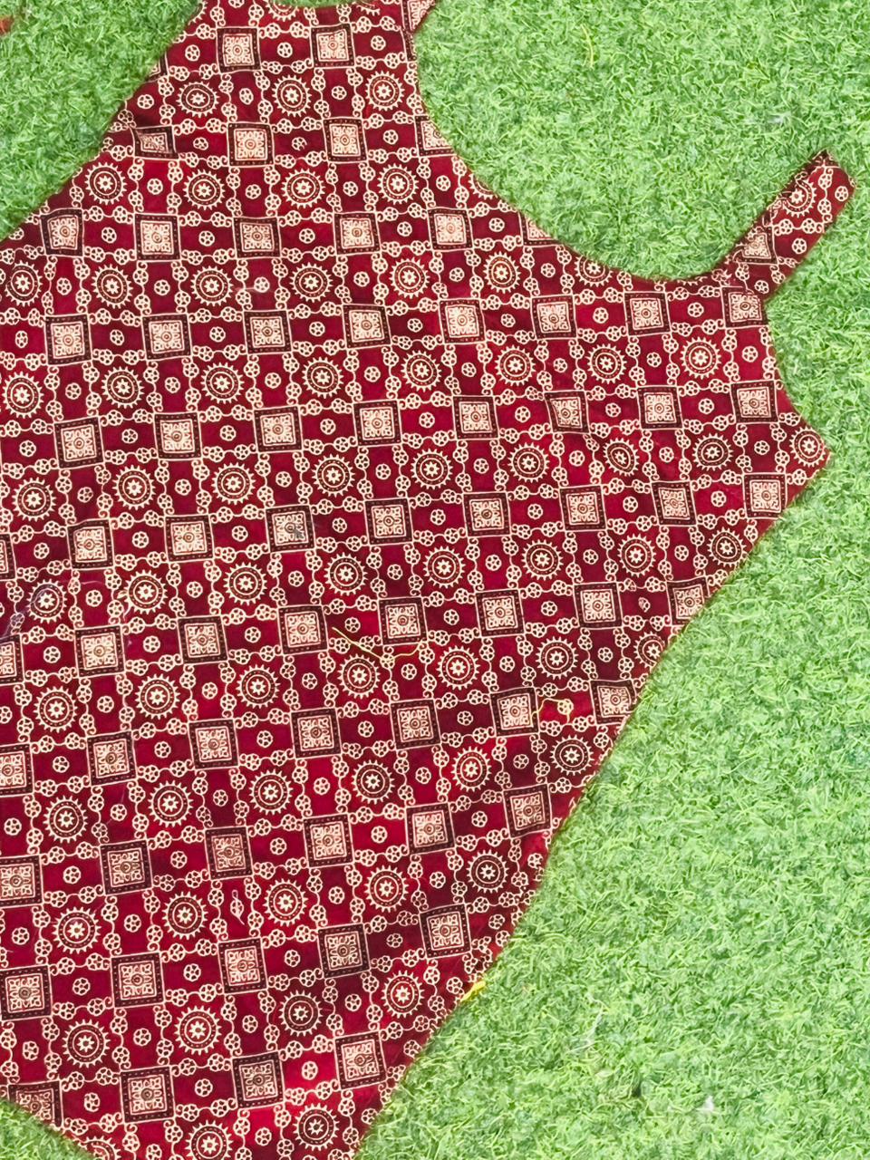 Maroon short kurti for girls