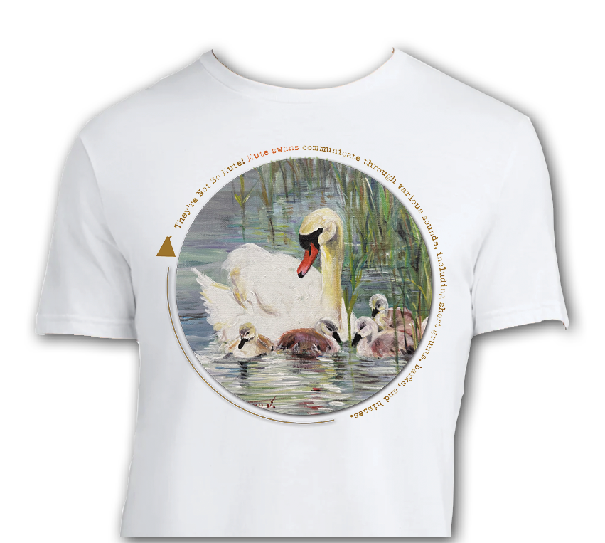 Swan and Cygnets Graphic T-Shirt
