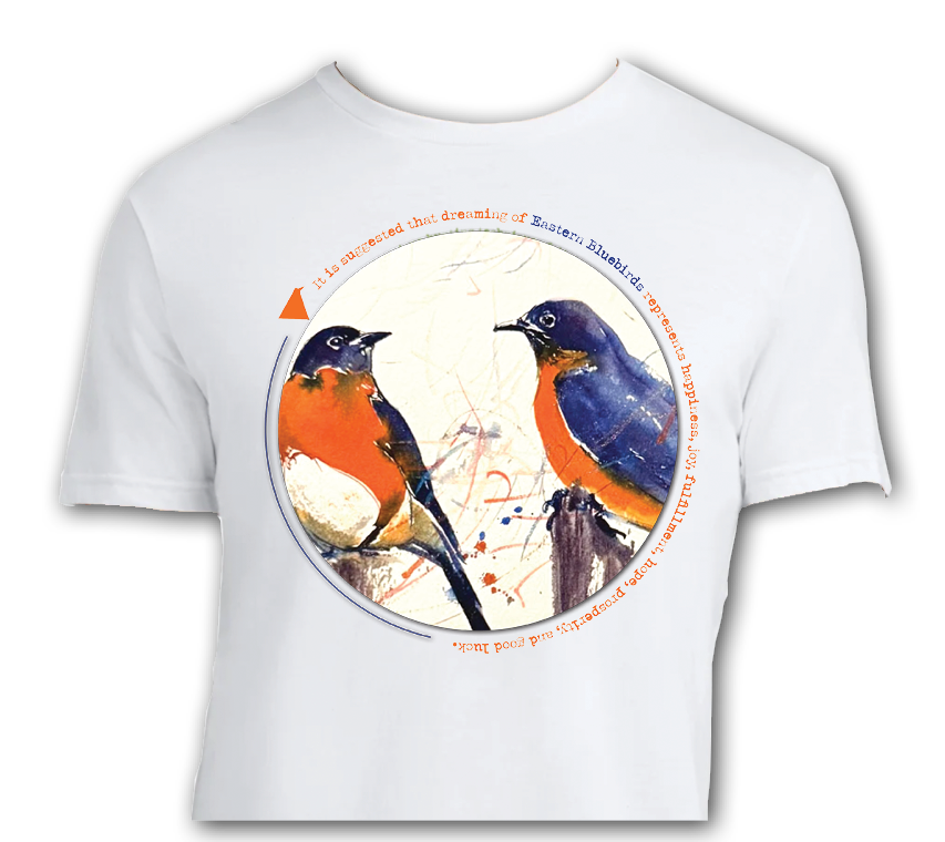Eastern Bluebird Art T-shirt