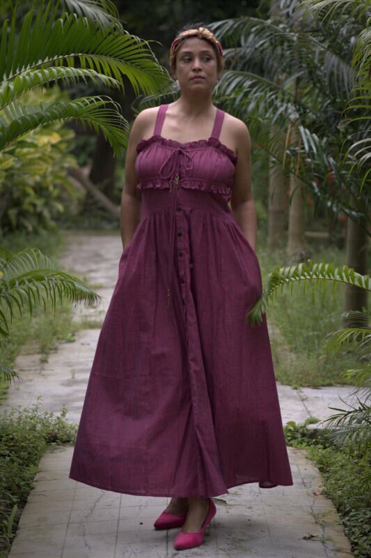 INNAMORATA'S TALE-- Short Puff Sleeved High Waisted, Midi A Line Swing Dresses