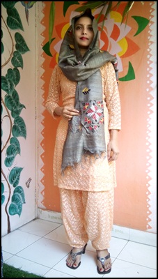 Steel Grey - Bengal Nakshi Kantha Embroidered Tussar Gicha Silk Handloom Duppatta.