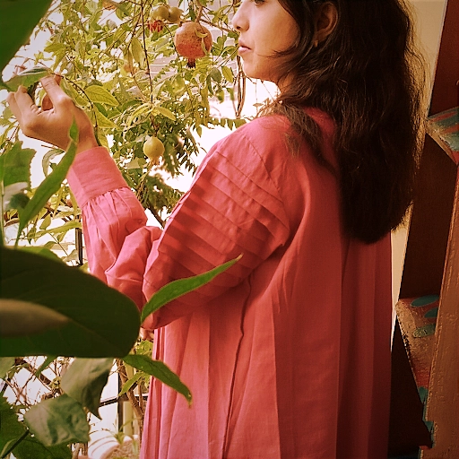 SONGS OF SILENCE lII- Handmade Pleated and Flared Summer Cotton Designer wear / Party Wear.