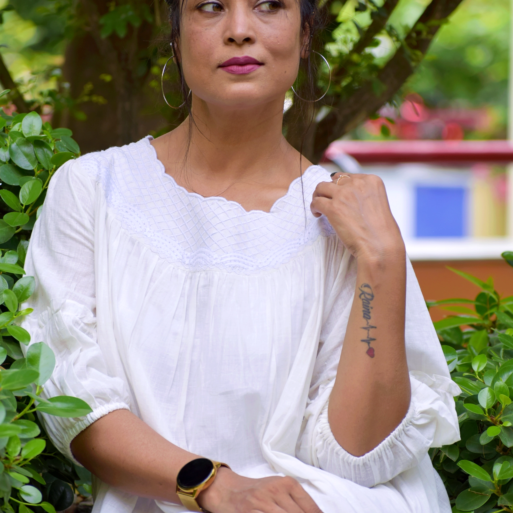 SIROCCO - Tiered Flared & Embroidered Long Boho Casual Wear / Summer Dress / Party Wear.