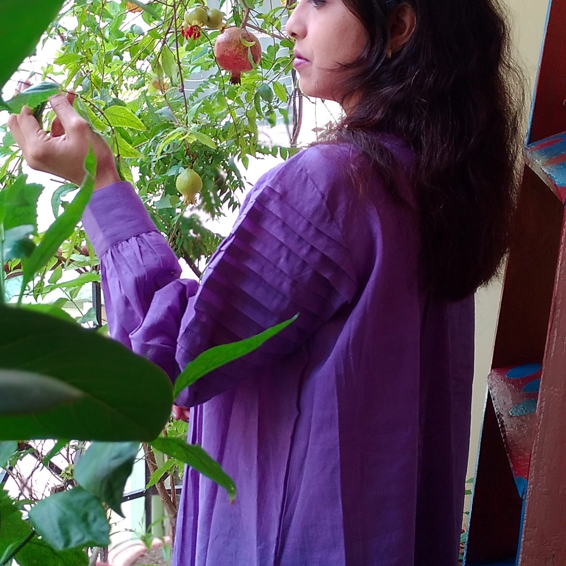 SONGS OF SILENCE II- Handmade Pleated and Flared Summer Cotton Designer wear / Party Wear.