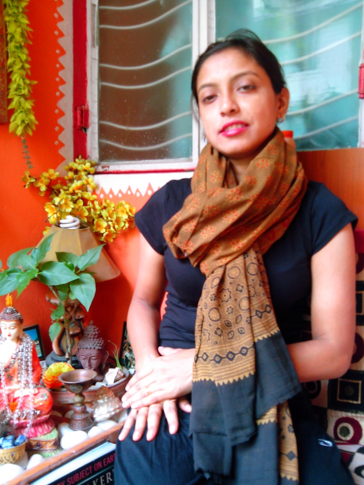 Fursaat - -Chrome Yellow Ajrakh-Printed Premium HandWoven Muslin Cotton Dupatta --Your Fashion Accessory.