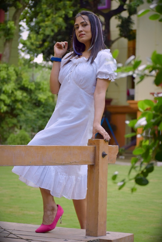 ARIA WHISPERS -Frilled HandmadeDesigner wear for Coffee Meet to Family gatherings.