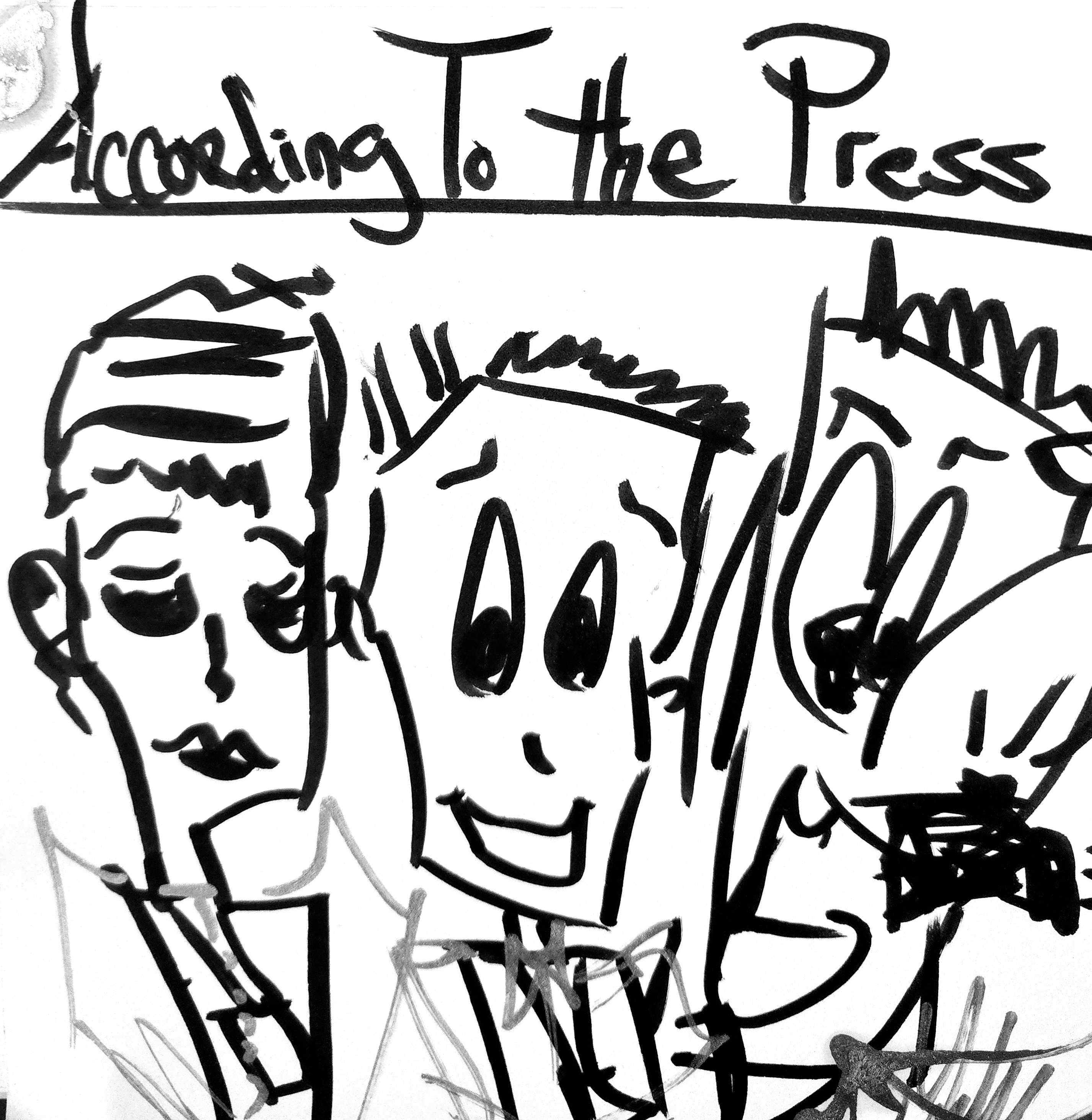 According To the Press Art Print by J. Gatsby