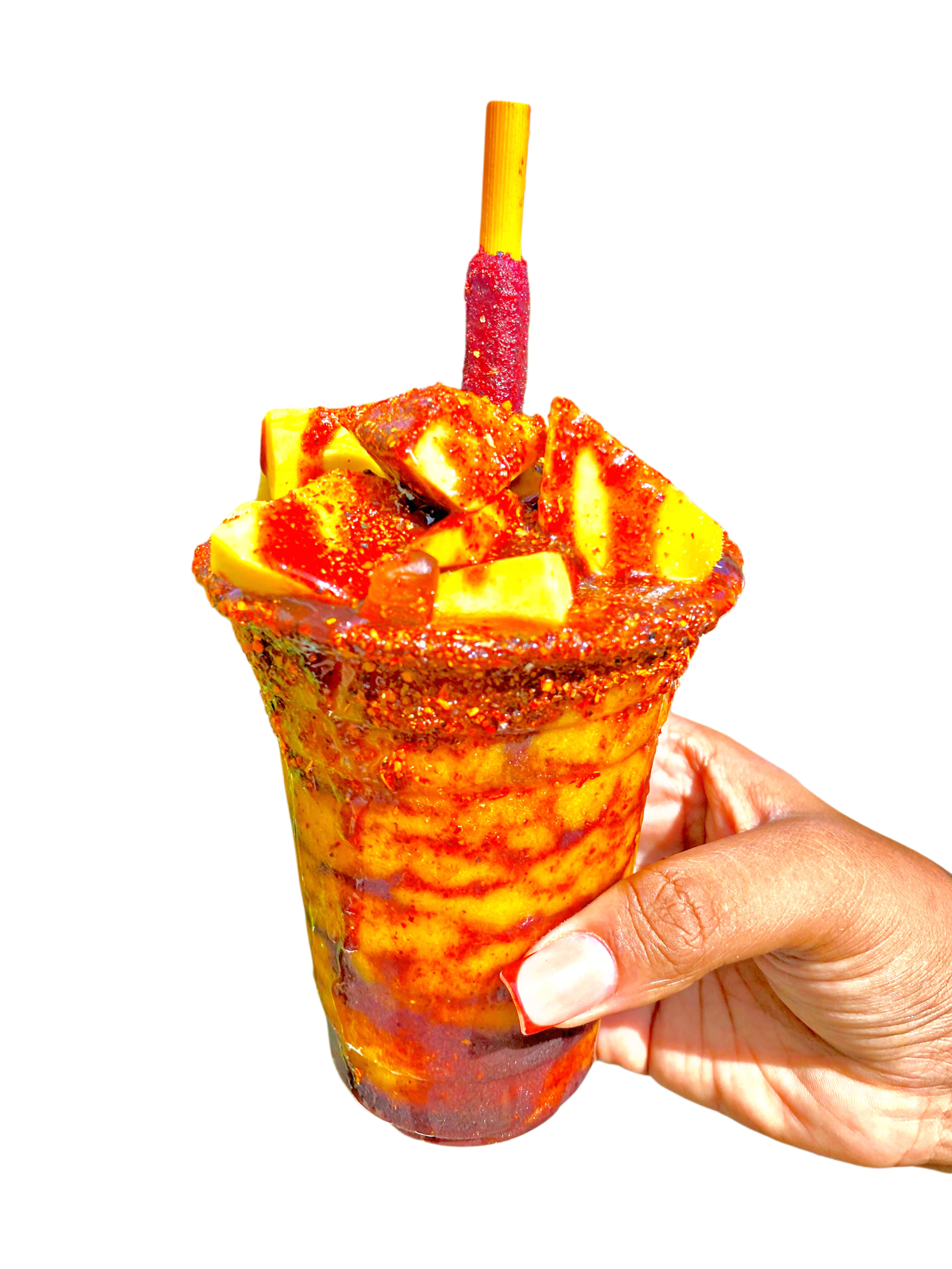 Mangonada con trozos de mango 16oz