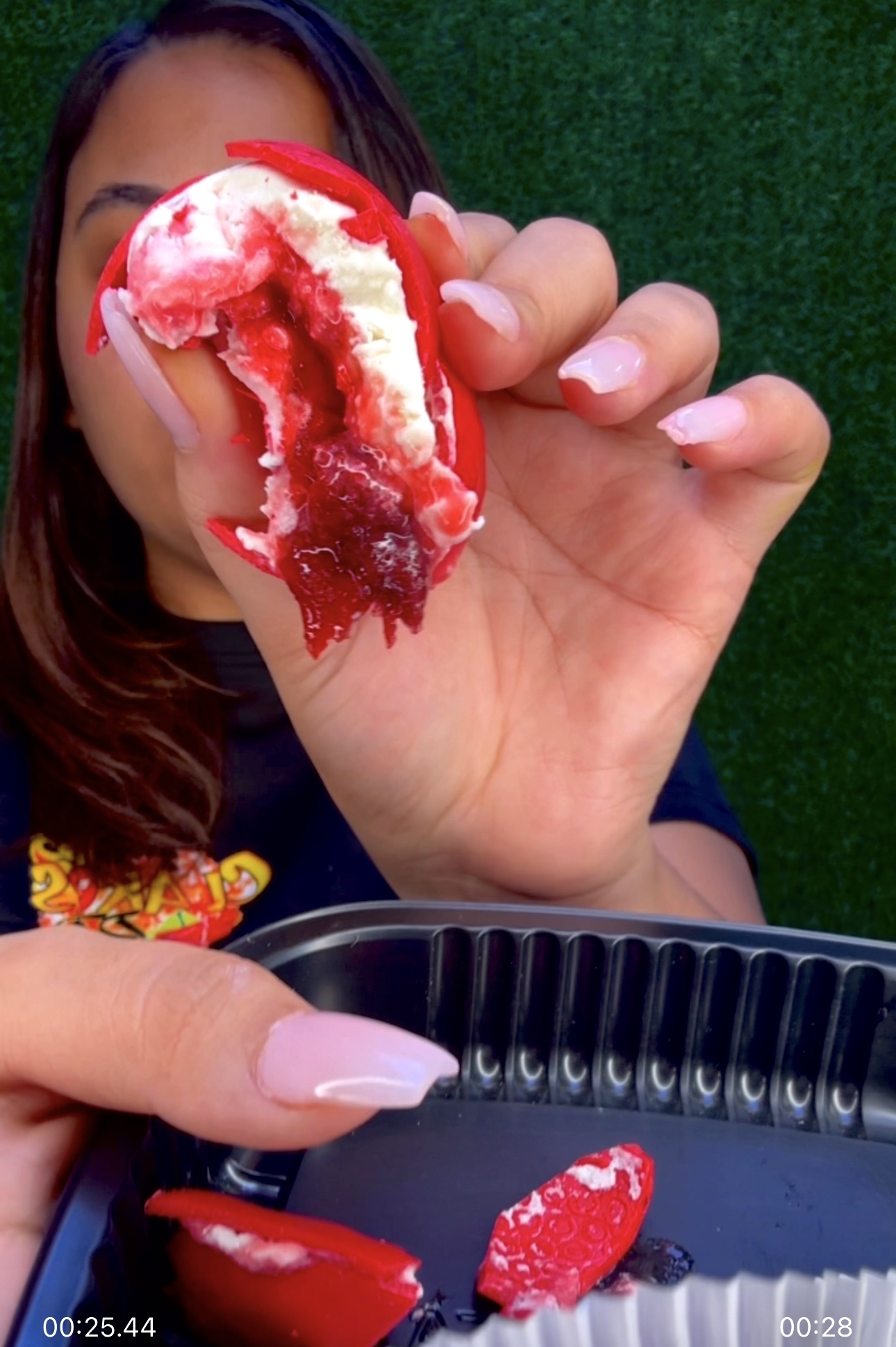 Helado de fresa