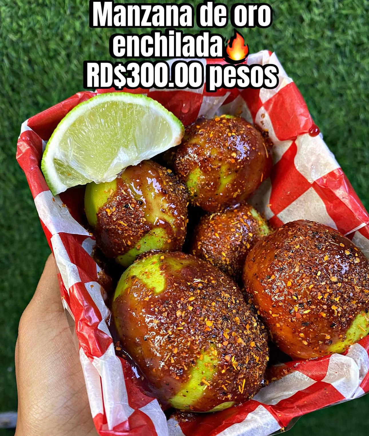 Manzana de oro enchilada