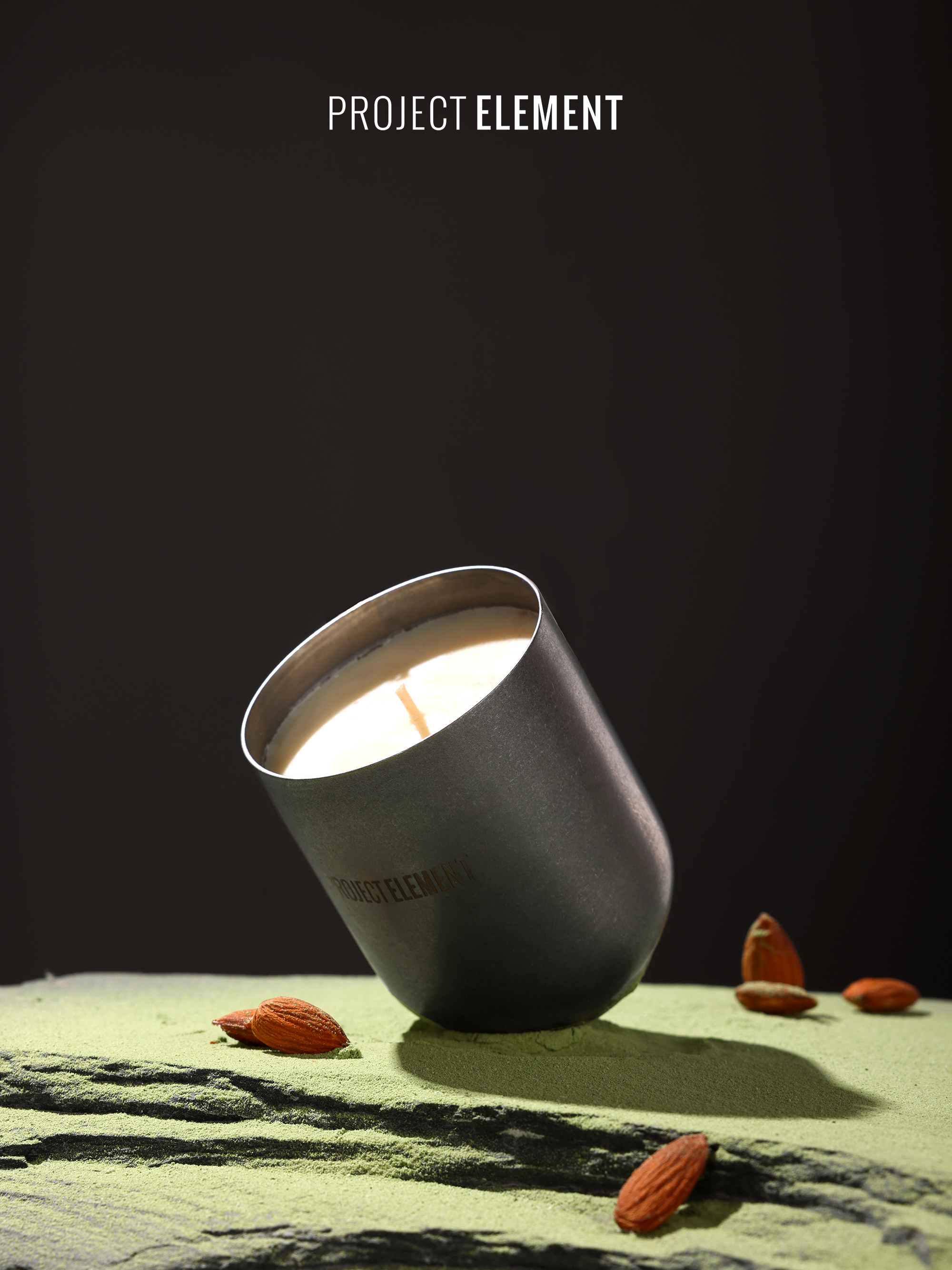 PROJECT ELEMENT Scented Candle Matcha & Almond Milk
