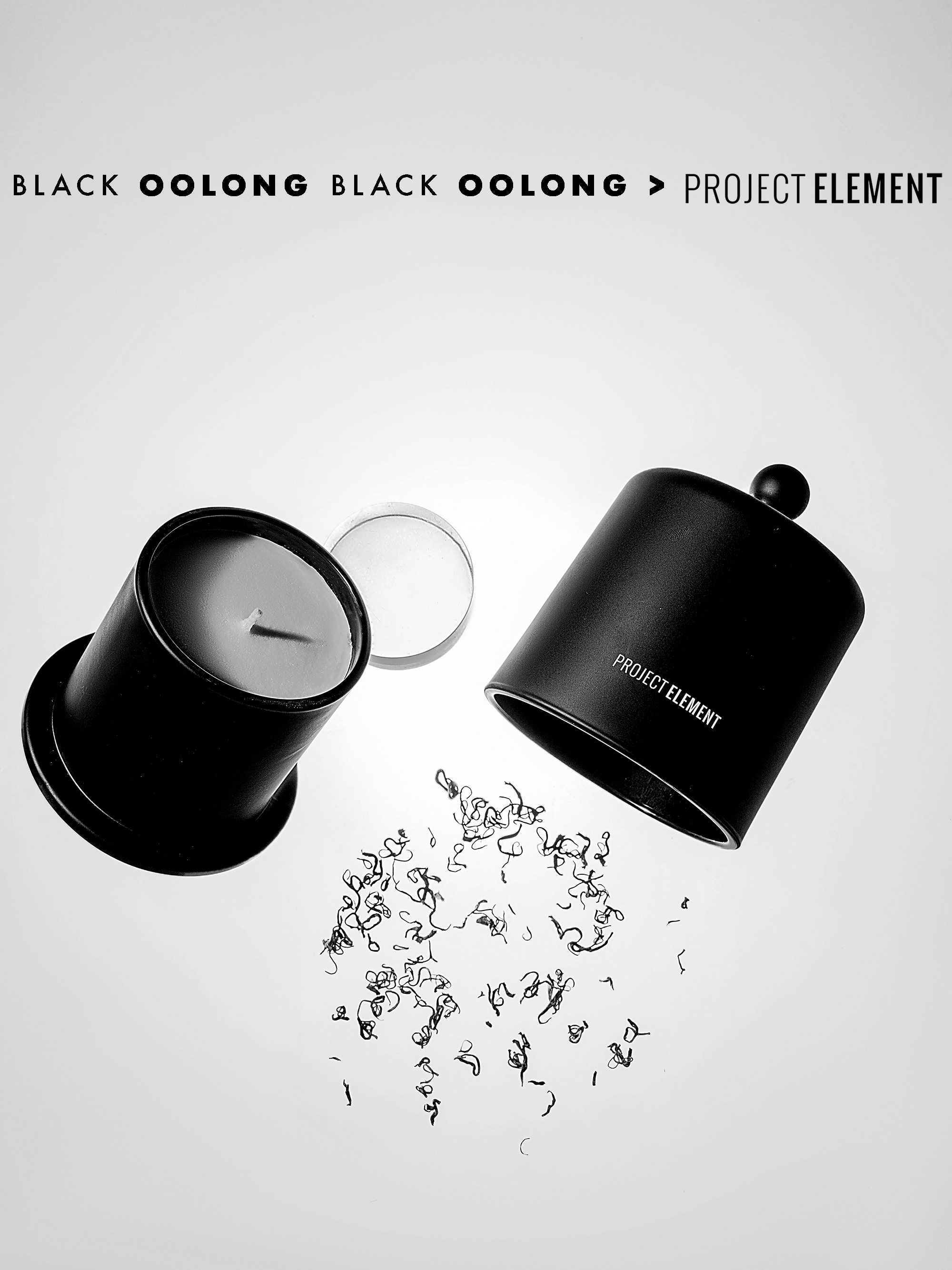 PROJECT ELEMENT Scented Candle Black Oolong