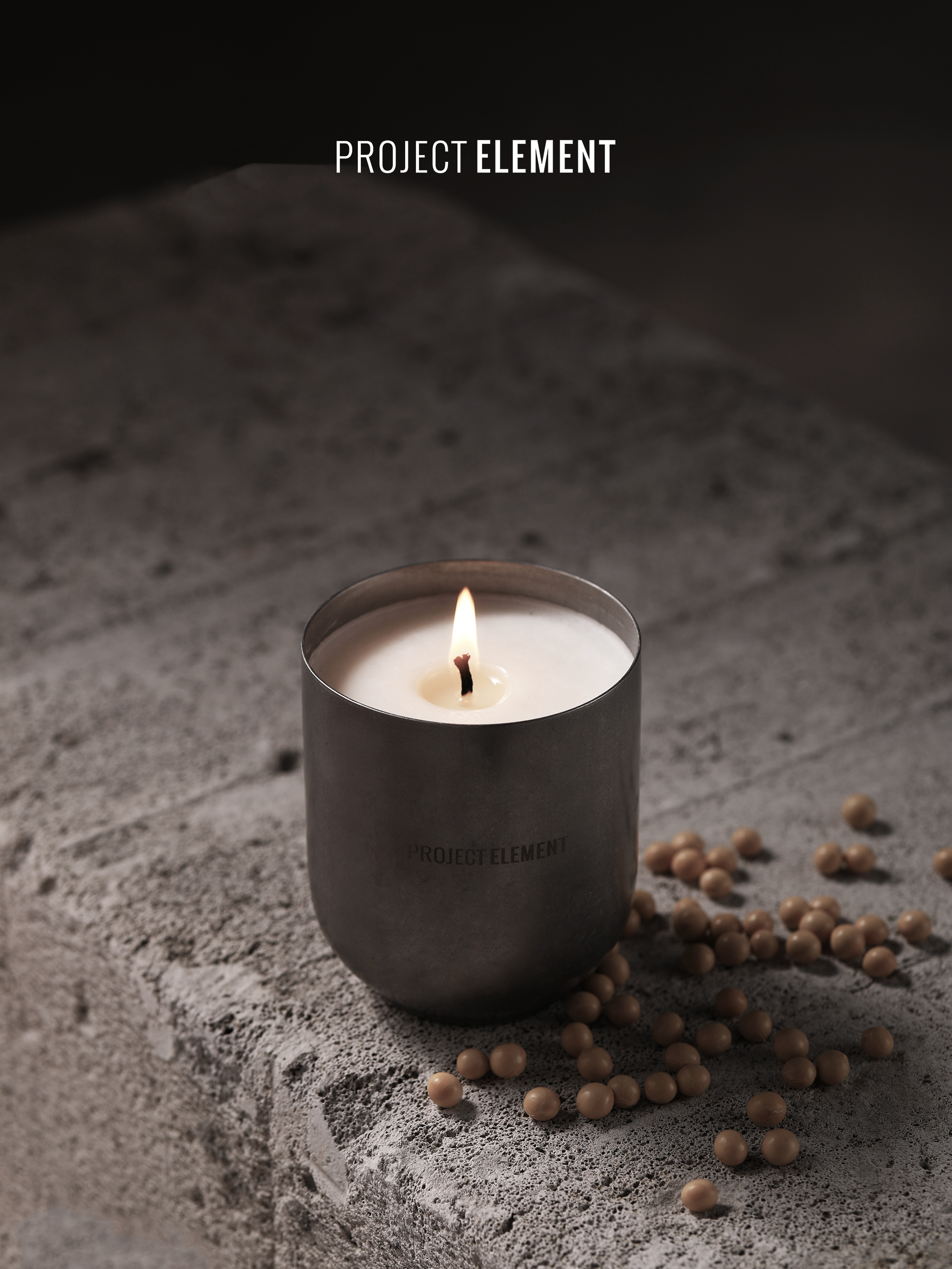 PROJECT ELEMENT Scented Candle Soy Cream