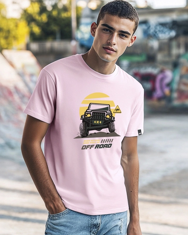 Pink Off-Road Graphic T-Shirt
