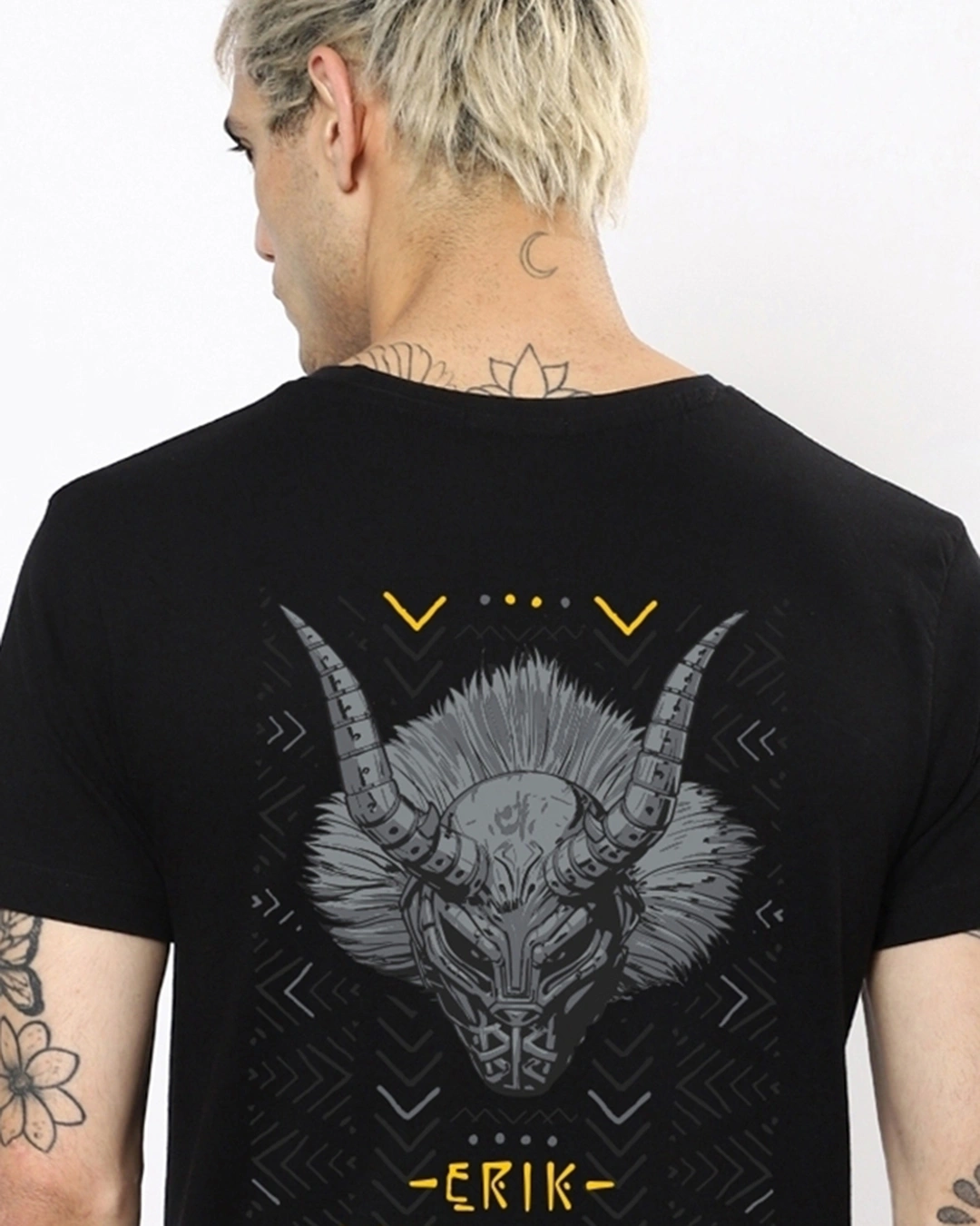 Men's Black Killmonger Graphic Printed T-shirt