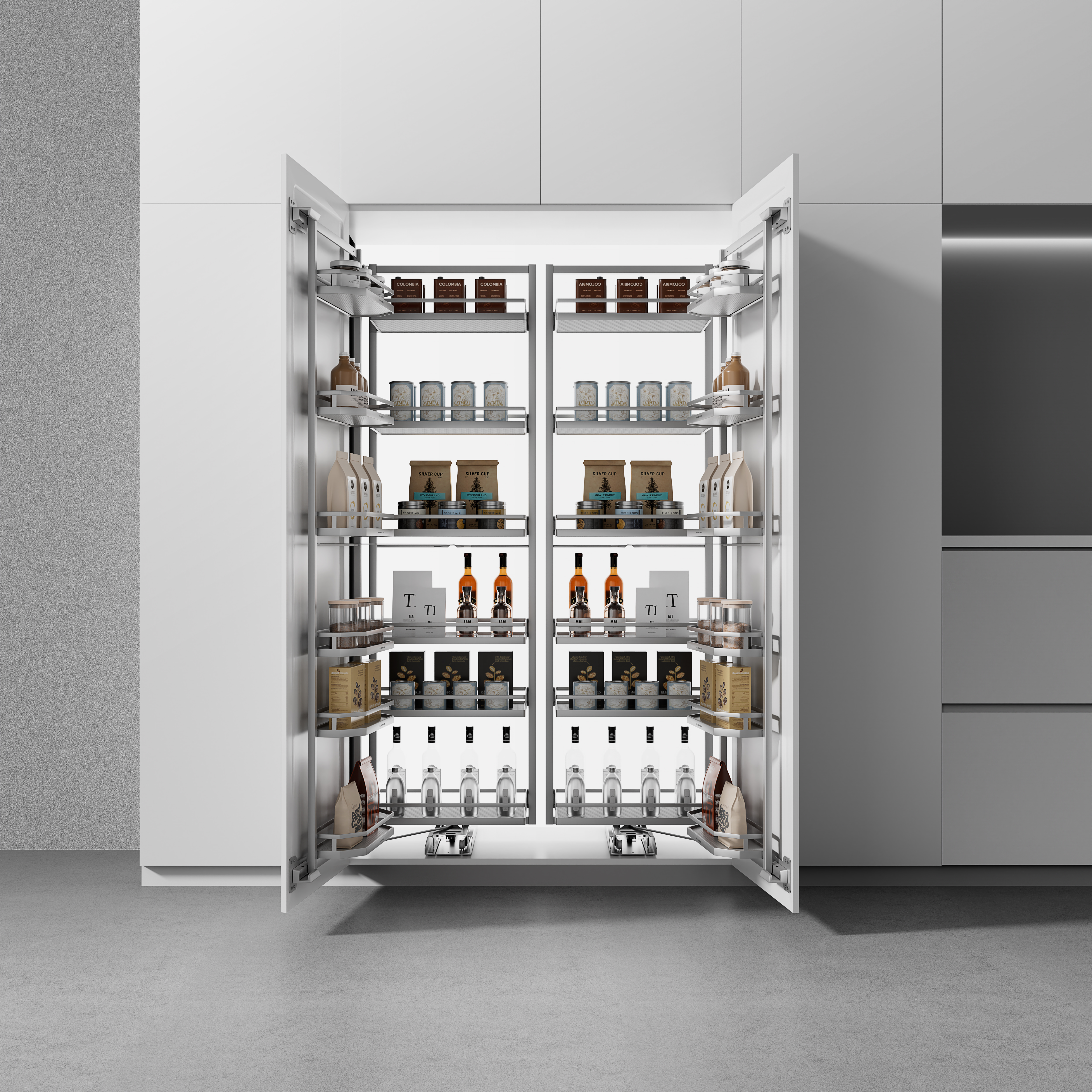 202266 - Platinum Series Swivel Pull Out Pantry