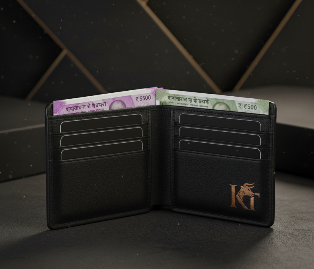 KAB TRENDS Sleek & Stylish Men’s Black Wallet