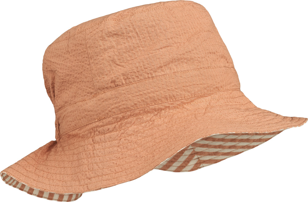 Liewood Sander reversible seersucker sun hat