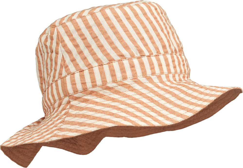 Liewood Sander reversible seersucker sun hat