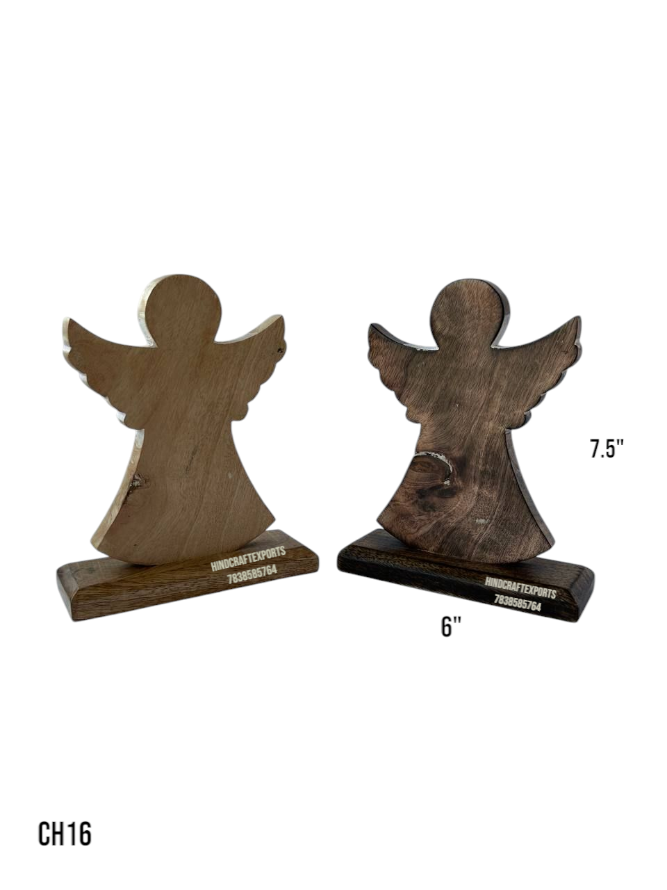 Wooden Angel Figurines
