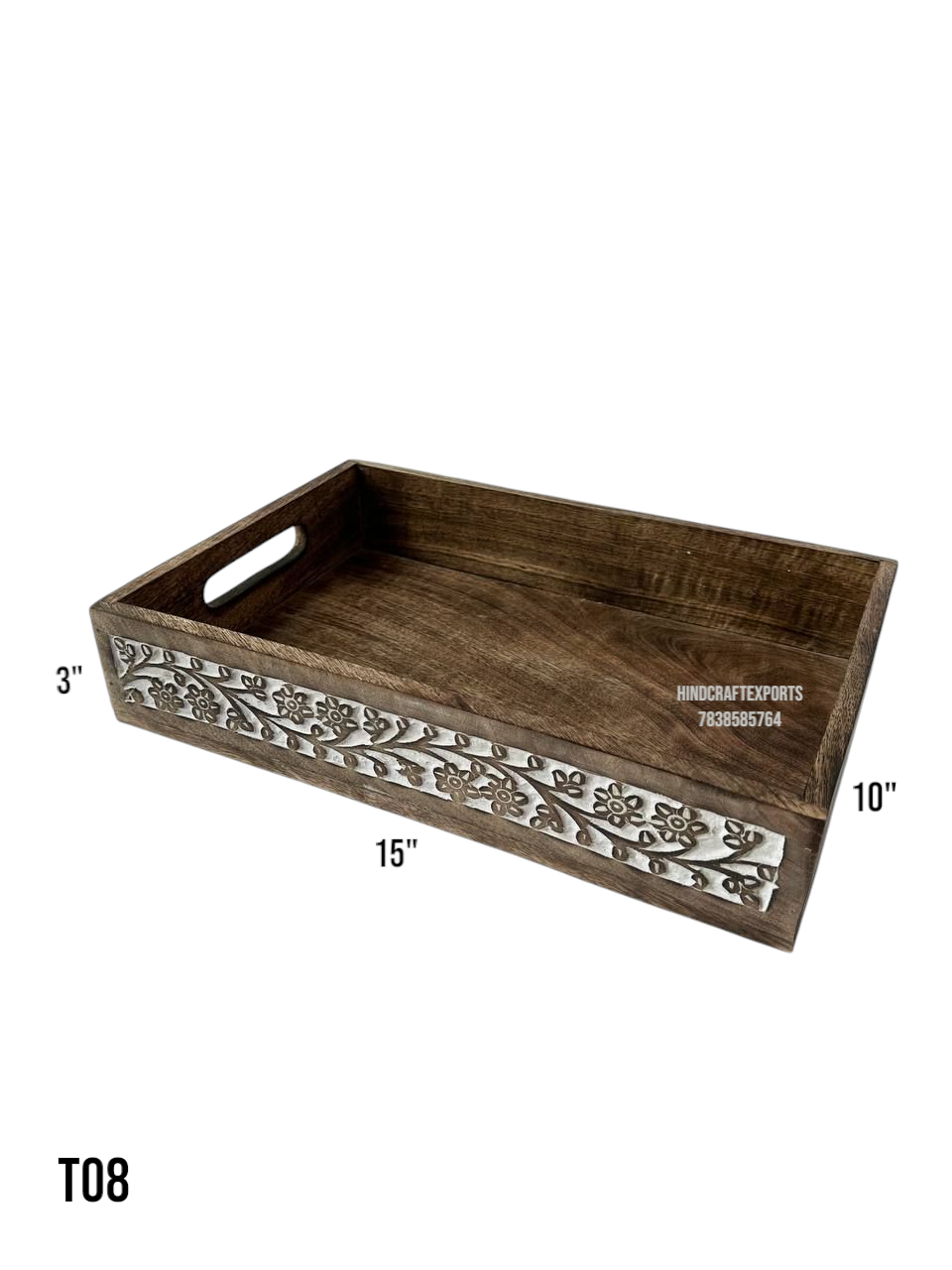 Handcrafted Wooden Serving Tray