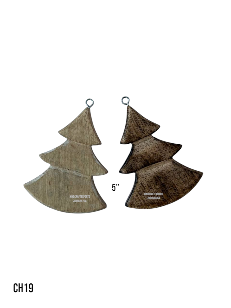 Wooden Christmas Tree Ornament