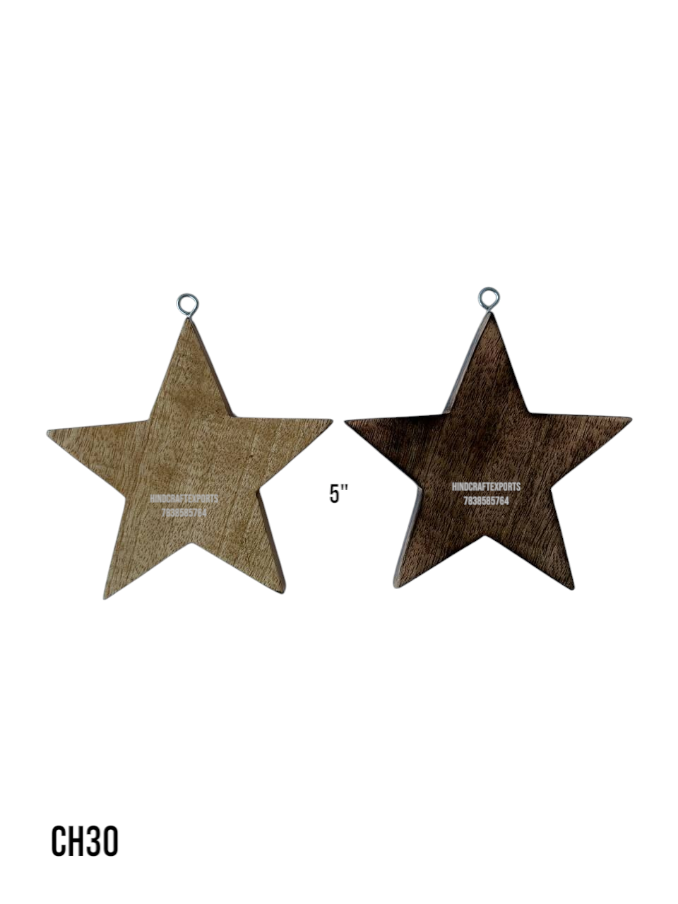 Wooden Star Ornament