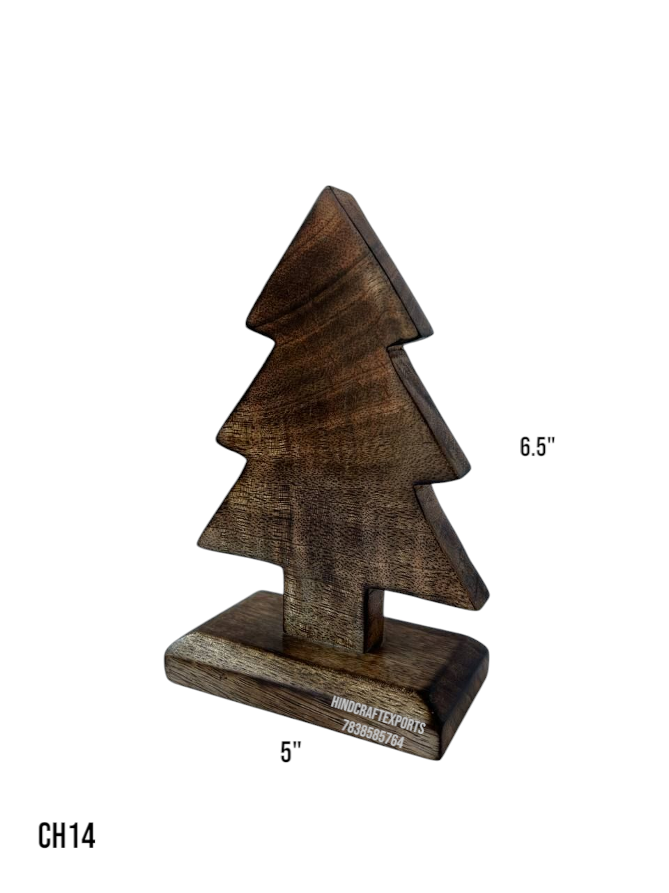 Wooden Christmas Tree Decor