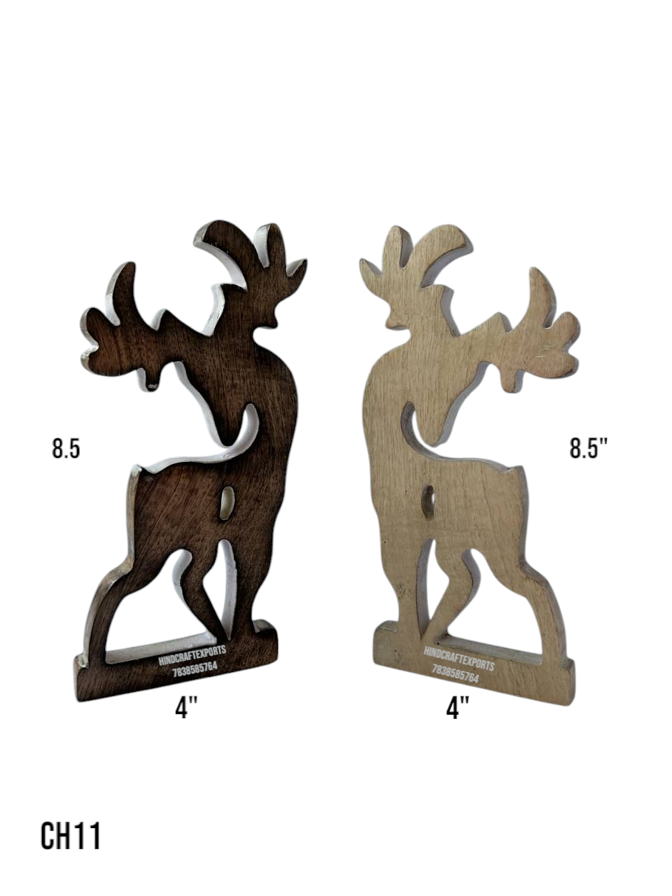Wooden Reindeer Decoration